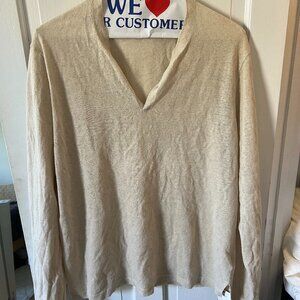 James Perse Cotton/Linen long sleeve shirt - Size 4